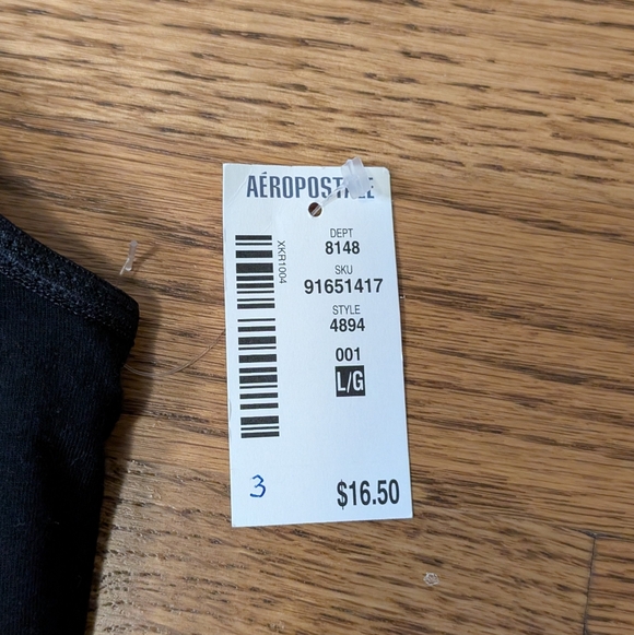 Aeropostale Junior's Favorite Cami Y2K Black Stretch Tank Top Size L - Picture 4 of 7